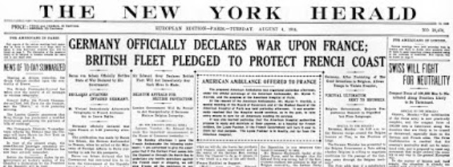 Germany declared war on France