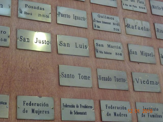 COLOCACION DE LA DIÓCESIS EN EL CUADRO DEL SANTUARIO NACIONAL