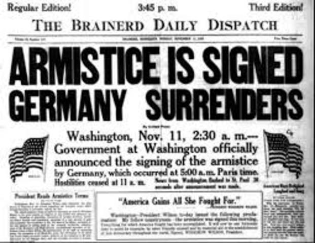 German Surrender in Compiegne, France