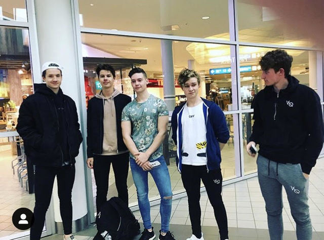 Saying bye to friends