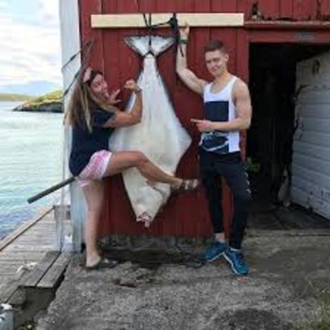 Catching a 120 lb fish