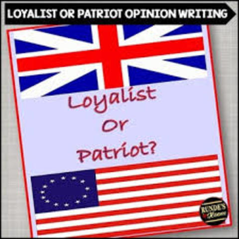 Loyalists and Patriots