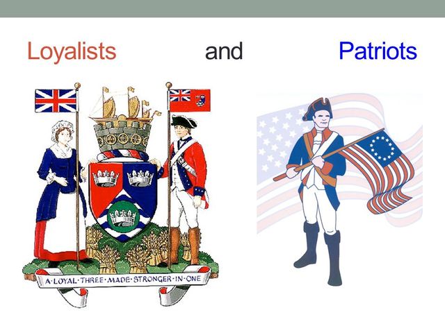 Loyalists and Patriots