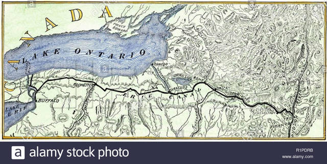 The Erie Canal Construction Begins