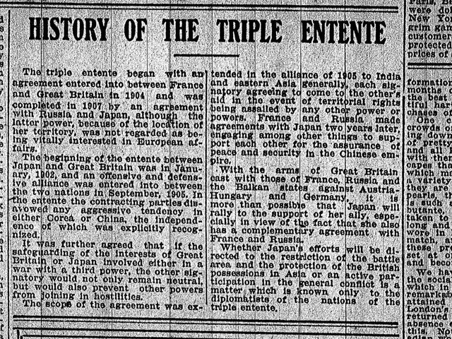 Declaration of the Triple Entente