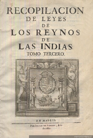 Publicación de leyes de los reinos de las indias