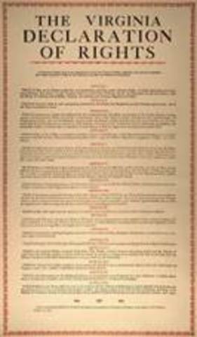 La Declaración de Derechos de Virginia.