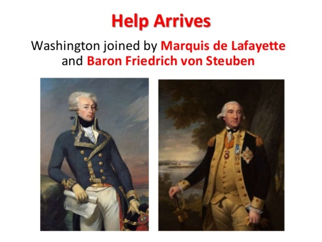 Friedrich von Steuben and Marquis de Lafayette