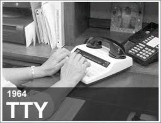 1964:  First phone for the Deaf invented