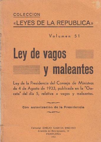 Ley de Vagos y Maleantes