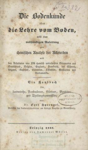 El libro "Bodenkunde"; o mas conocido como "La Ciencia del Suelo".
