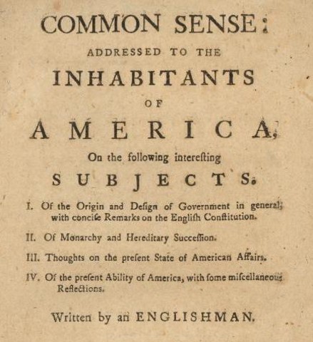 Publication of Common Sense