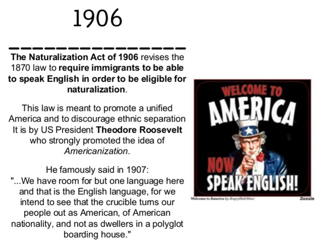 Congress passes the first federal language law