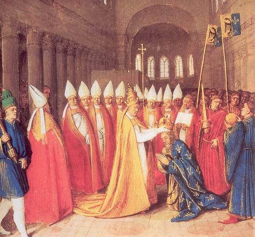 Charlemagne Crowned Holy Roman Emperor by Pope Leo in Rome