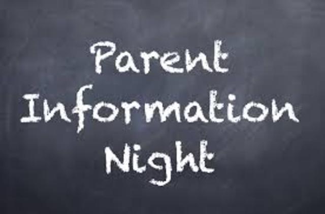 Parent information Night