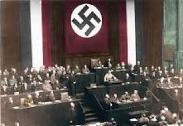The German Reichstag Passes The Enabling Act