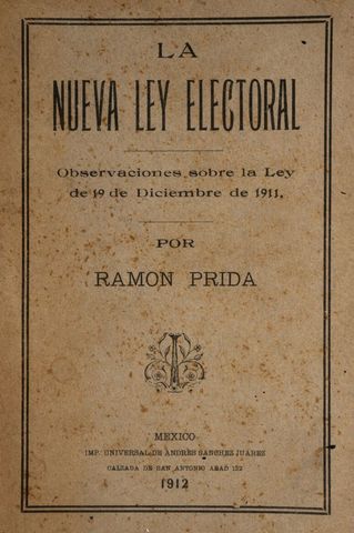 LEY ELECTORAL DE1911