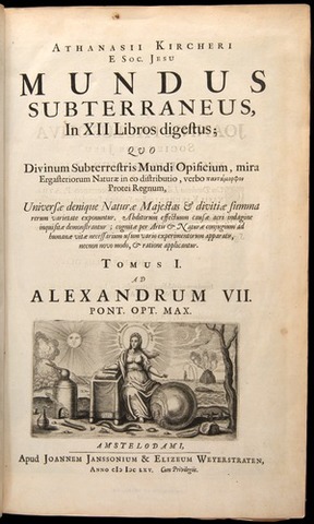 Kircher escribe Mundus Subterraneus