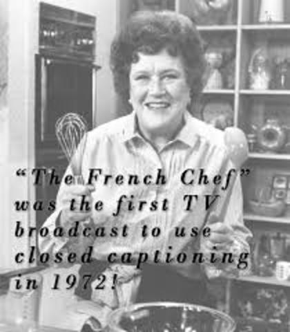 1972: Captioning on television