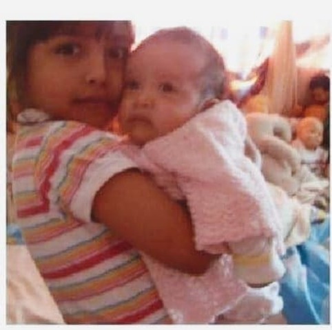 My sister was born when I was 7 years old.