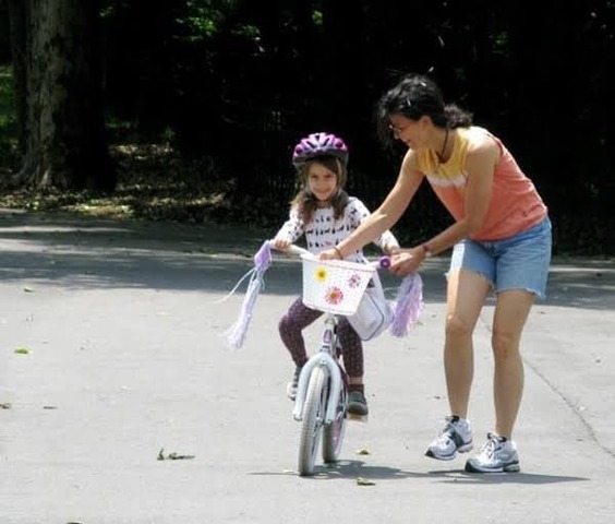 I learned to ride a bicycle.