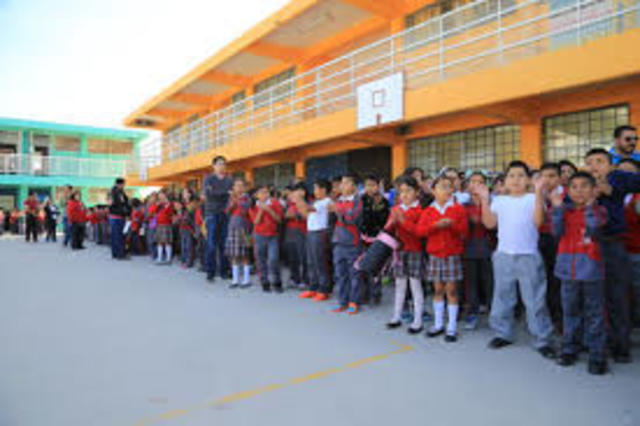 My first day in elementary school