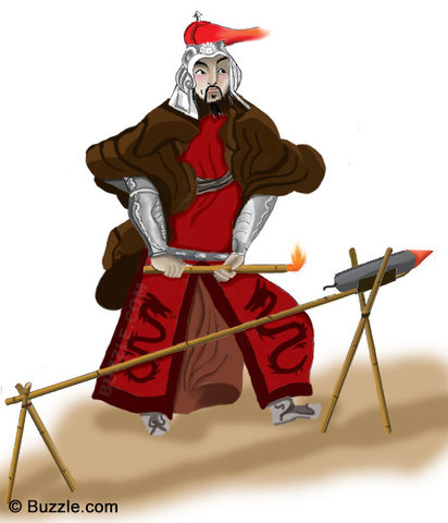 Chinese invents gunpowder and fireworks