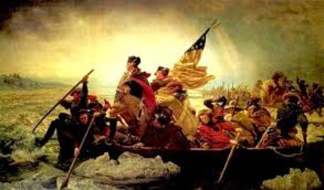 Redcoats push Washington’s army across the Delaware River into Pennsylvania