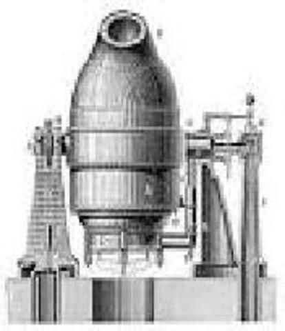 Convertidor de hierro rico en fosoforo.Henry Bessemer.