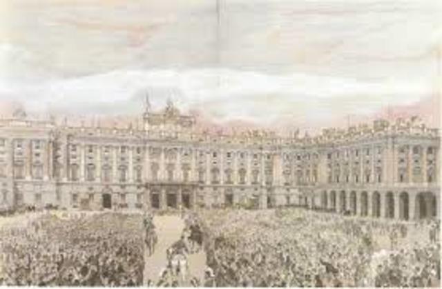 ENTRADA DE ALFONSO XII EN MADRID