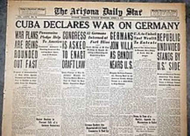 Cuba Declares War on Germany