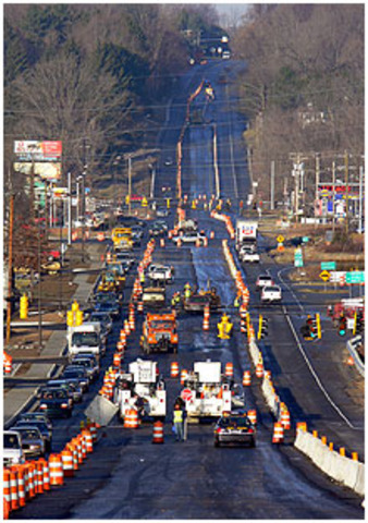 The Lancaster Pike is completed.