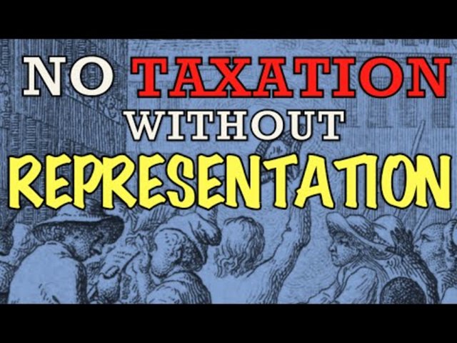 No taxation without representation