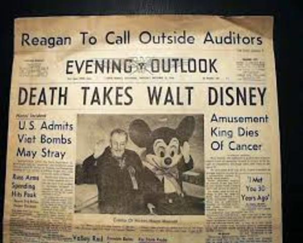 Walt Disney died