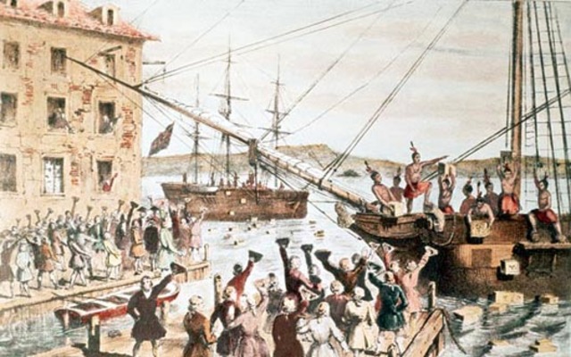 Le boston tea party et ses conséquences