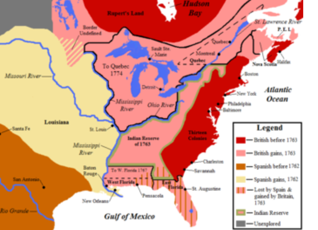 L'Amérique du Nord après la guerre de Sept Ans