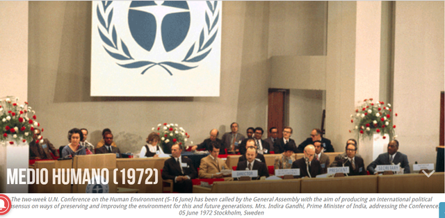 Conferencia de las Naciones Unidas sobre el Medio Humano. Conferencia de Estocolmo.