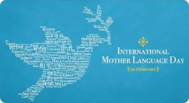 Día Internacional de la Lengua Materna proclamado por la ONU en 1999.