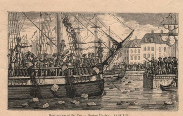 Le Boston Tea Party et ses conséquances
