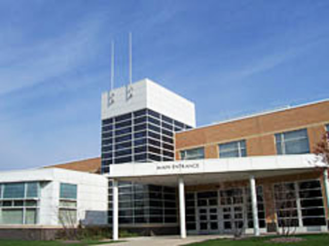 Arriving at West Aurora High School