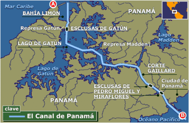 Apertura del Canal de Panamá.