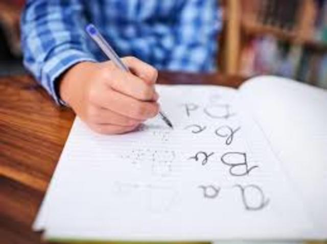 when I learned to write