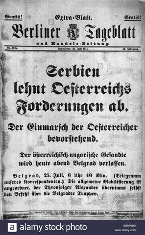 Serbia rechaza ultimátum.