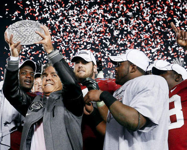 Nick Saban won his first National Championship at Alabama.