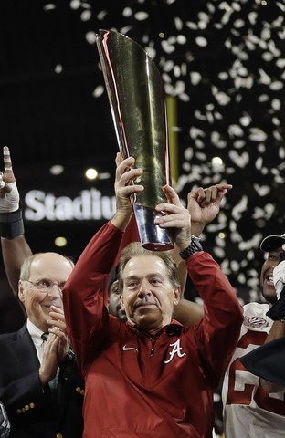 Alabama College Football won there 17th National Championships.