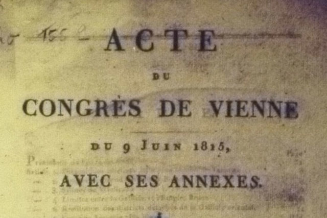 ACTA PRINCIPAL DEL CONGRESO DE VIENA