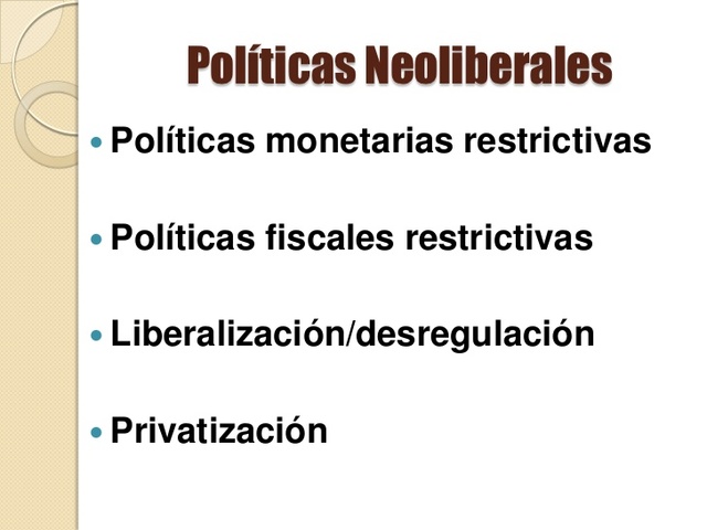 Politica Neoliberal