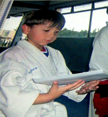 My first day of karate