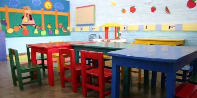 my first day of classes in kindergarten