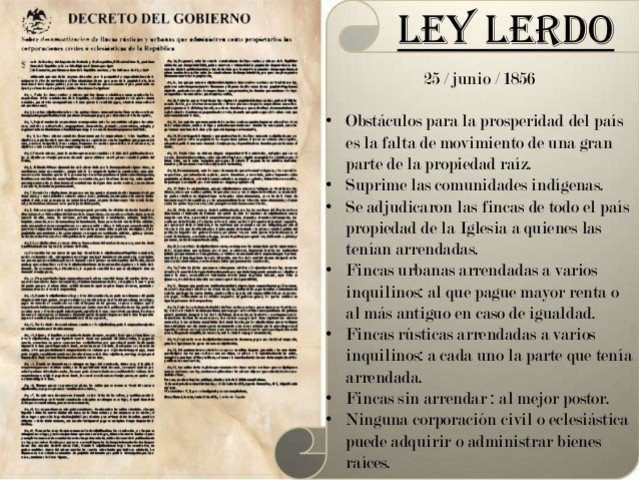 1856 LEY LERDO